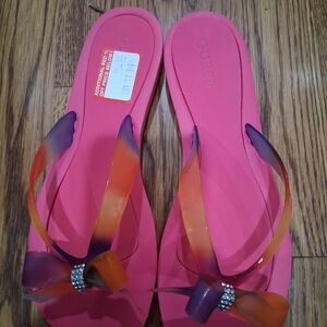 GUESS Pink and Orange Women's Sandals